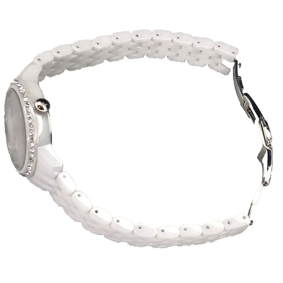 New Emporio Armani Ceramic Bracelet White Mother Of Pearl Dial Watch AR1477 main image 12